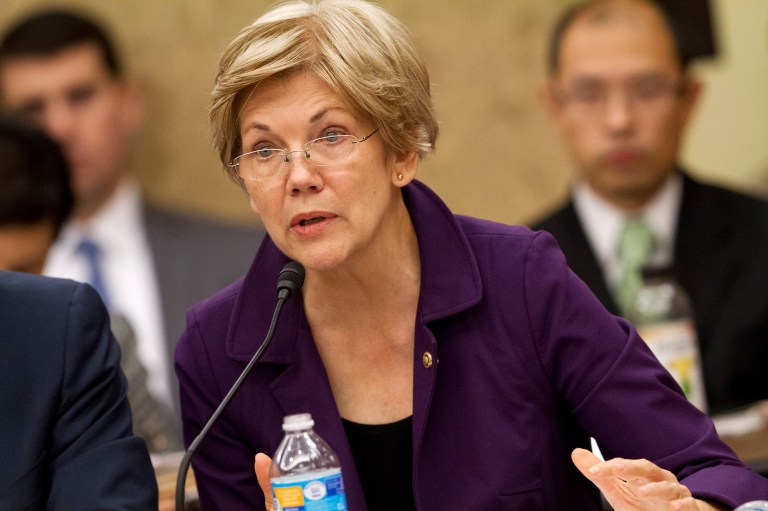 Sen. Elizabeth Warren called on the SEC to investigate businesses that are lobbying against a pending Labor Department rule. (AP Photo/Jacquelyn Martin)
