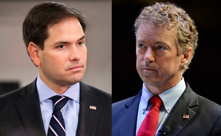 Both Sens. Marco Rubio and Rand Paul have national constituencies who would support them in their efforts to promote their preferred foreign policies. (AP Photos)