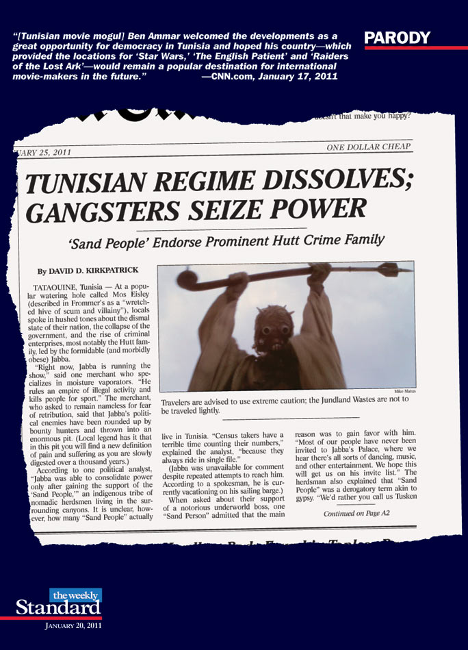 Tunisian Regime Dissolves; Gangsters Seize Power