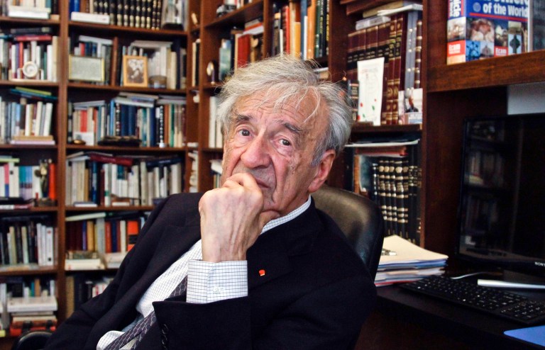 Elie Wiesel was famous for his book Night which told in explicit detail the time he spent in Nazi-occupied Europe and the death of his family. (AP Photo/Bebeto Matthews)