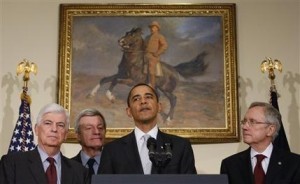 Harry Reid says Obamacare just a step towards single-payer system