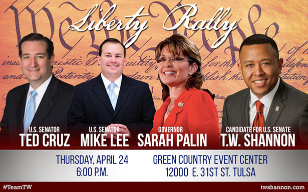 Ted Cruz, Sarah Palin, Mike Lee start ‘Liberty Rally’ for Tea Party candidates