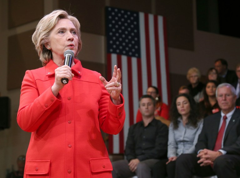 Democratic presidential candidate Hillary ClintonÂ wrote to the FDAÂ and the Federal Trade Commission about the anti-parasite drug Daraprim.Â (AP Photo/Mary Schwalm)