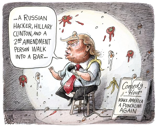 Editorial cartoon: Make America a punchline again