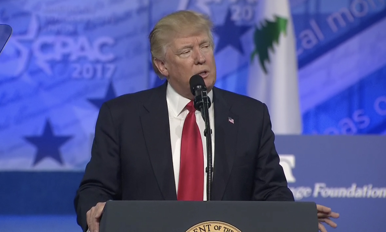 One network took a hit during Trump’s CPAC speech