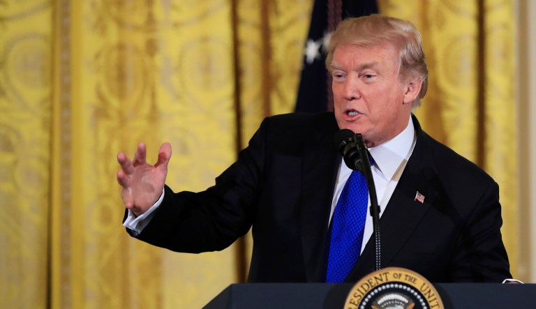 According to a Quinnipiac University poll, a majority think that the president needs to act as a good role model for children. But people are divided specifically over President Trump: 72 percent of Republicans say Trump is a good role model for their kids, but just 1 percent of Democrats view Trump as setting a good example. (AP Photo/Manuel Balce Ceneta)