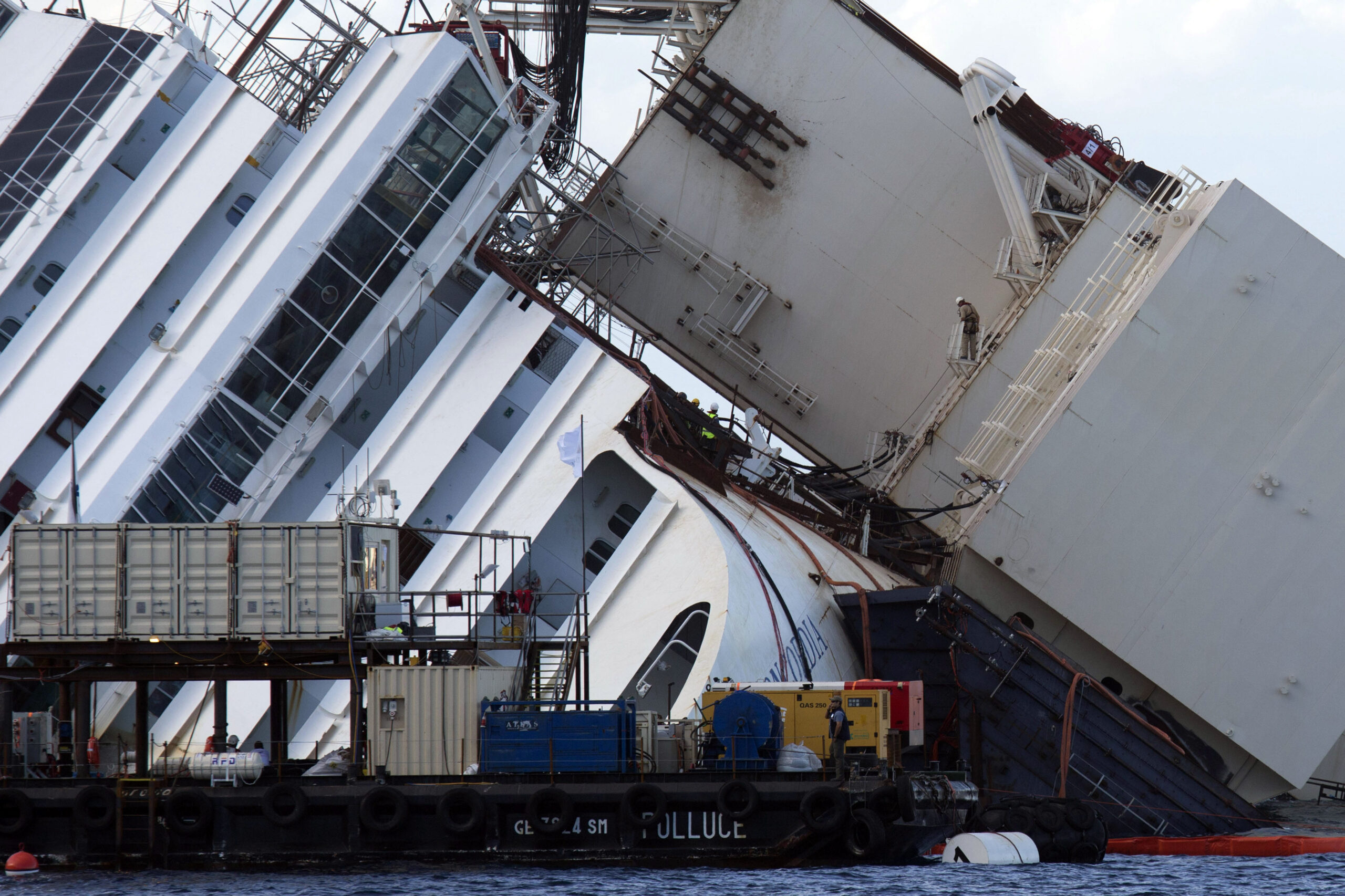 Tank to float Concordia shifts