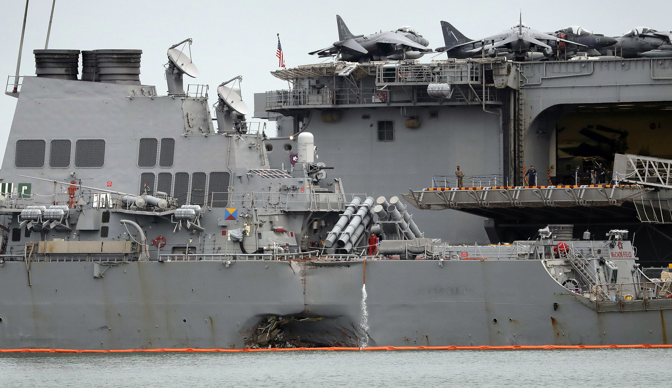 Navy hopes to learn from BP Deepwater Horizon oil spill after deadly ship collisions