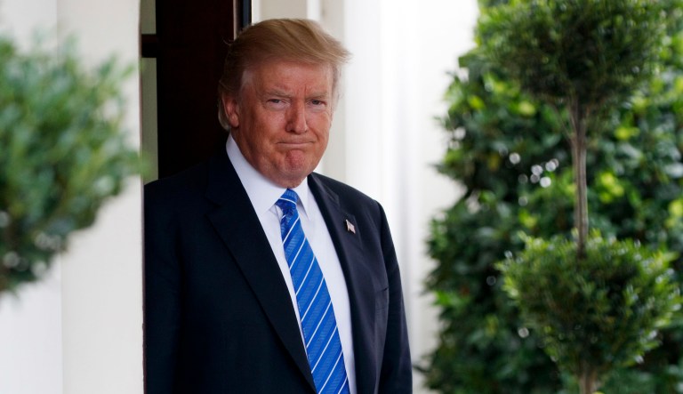 President Trump tweeted about a possible deal with Democrats on the Deferred Action for Childhood Arrivals immigration program, and his supporters seem to be pretty unhappy with him. (AP Photo/Evan Vucci)