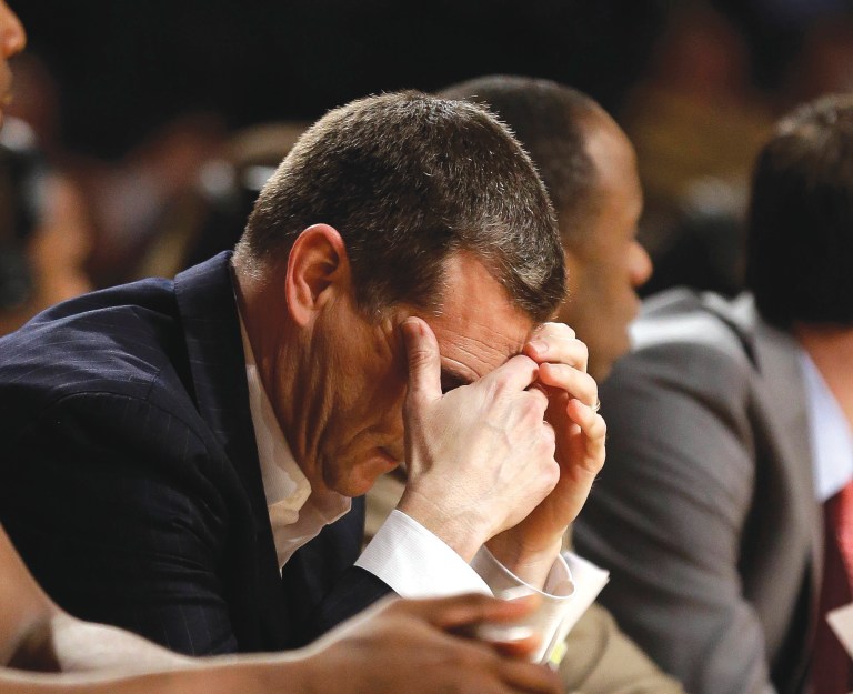 John Bazemore/AP
Mark Turgeon's Terrapins trailed by double digits most of the second half against the Yellow Jackets.