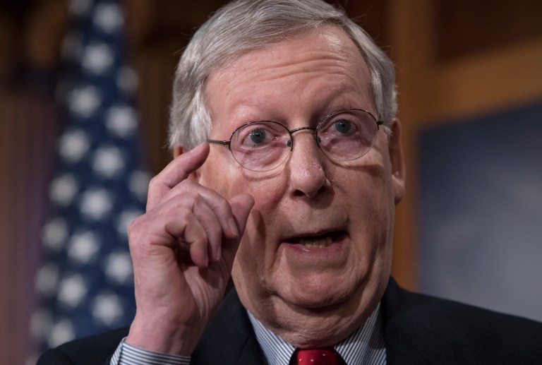 McConnell argued that the prospect of NATO membership encourages European countries to reform their political system. (AP Photo/J. Scott Applewhite)