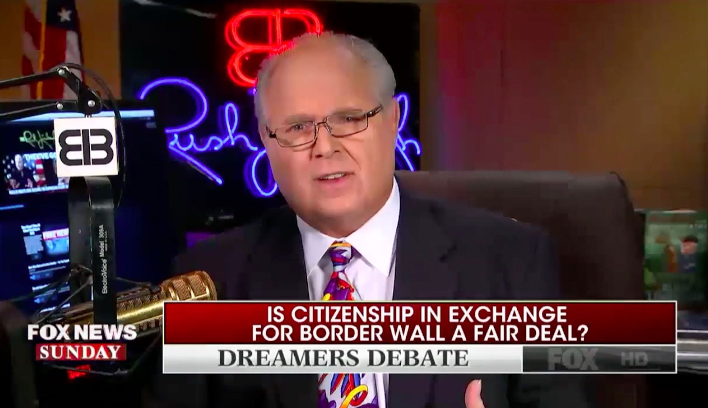 Rush Limbaugh endorses giving illegal immigrants citizenship as long as they can’t vote for 15 to 25 years