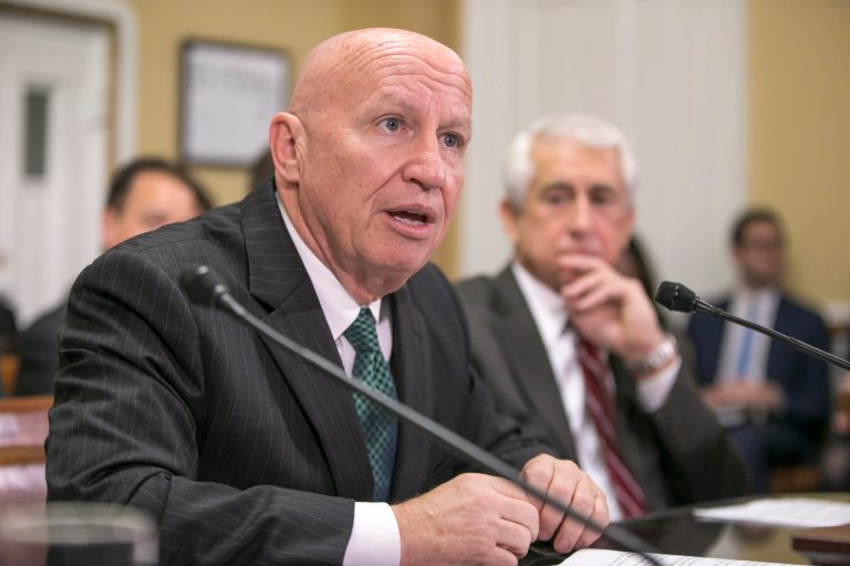 House Ways and Means Committee Chairman Rep. Kevin Brady, R-Texas, helped push through a portion of legislation early Thursday morning aimed at repealing and replacing Obamacare. (AP Photo/J. Scott Applewhite)