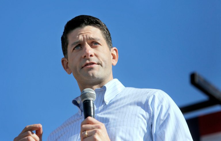 The DNC's statement was released just hours after Paul Ryan told Republicans Monday morning that he would neither defend nor campaign with Donald Trump ahead of the Nov. 8 election. (AP Photo)