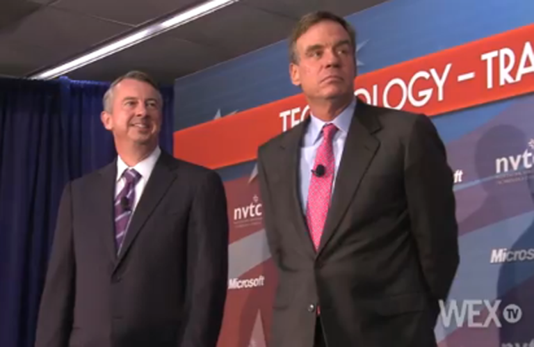 VIDEO: Gillespie, Warner battle over immigration and technology