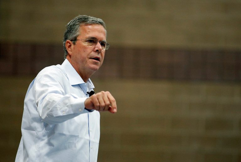 Republican presidential candidate, former Florida Gov. Jeb Bush speaks at a campaign event Saturday, June 27, 2015, in Henderson, Nev. (AP Photo/John Locher)