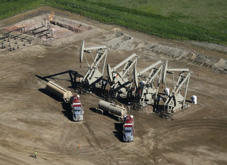 Trade groups representing manufacturers sent out statements on their preferences for repealing and keeping the 40-year-old ban on crude oil exports.Â (AP Photo/Charles Rex Arbogast, File)