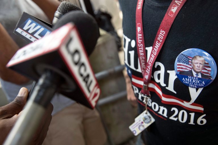 The only figure that received a lower review than the news media was Russian President Vladimir Putin, who got a 6 percent positive rating and 66 percent negative. (AP Photo)