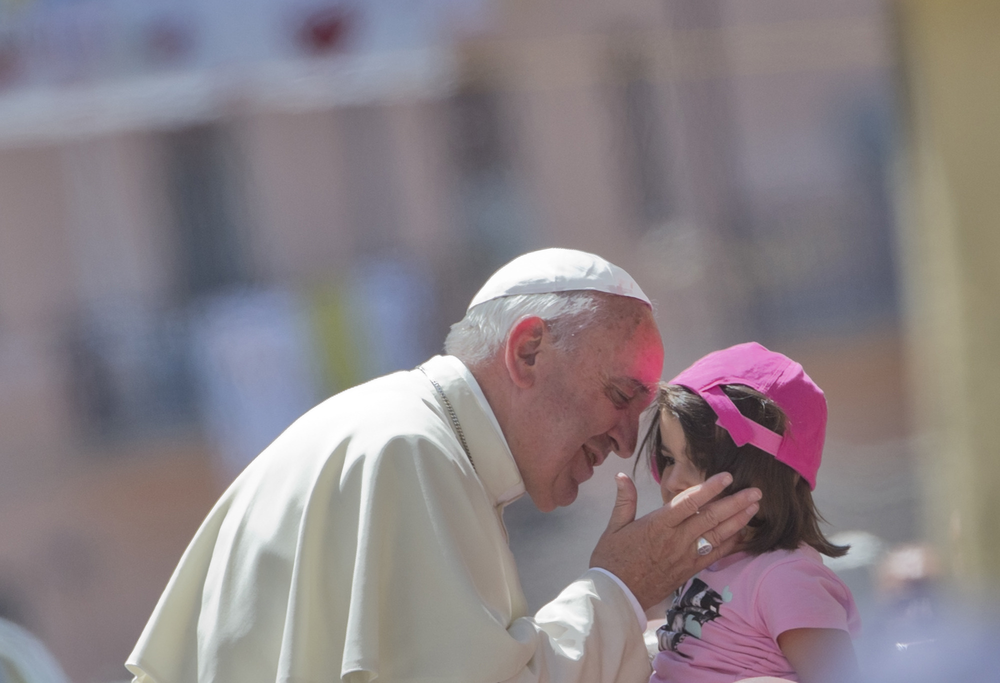 Pope denounces Mafia, meets father of slain boy