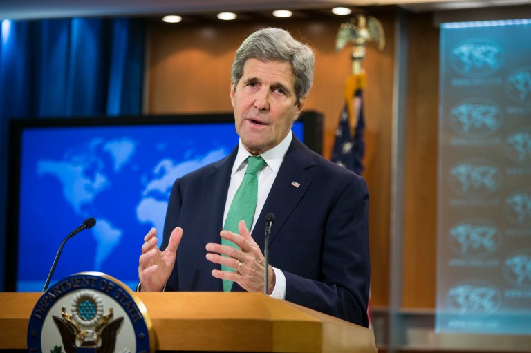 Secretary of State John Kerry to declare the Islamic State's treatment of Christians as genocide. (AP Photo/J. Scott Applewhite)