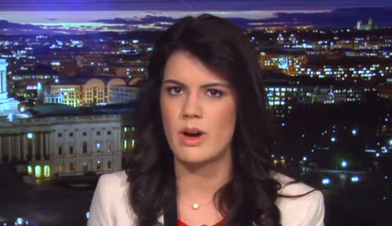 Bre Payton, a former staff writer for the Federalist, is pictured in this 2016 television appearance.