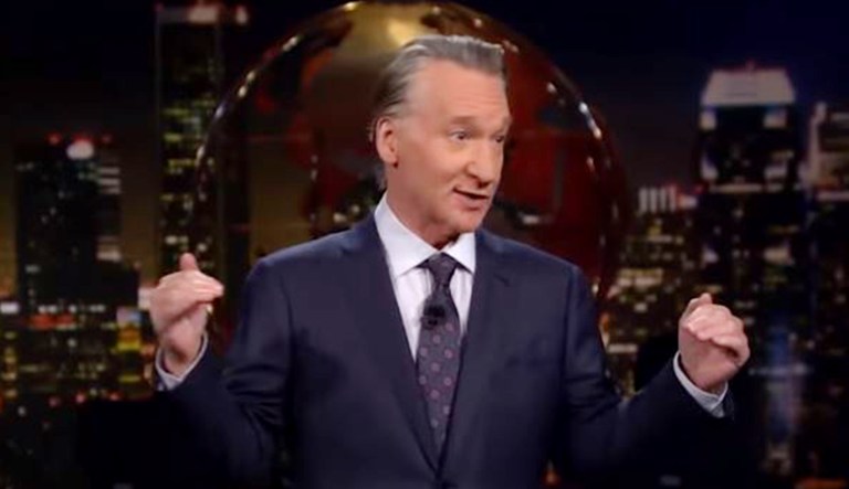 Bill Maher speaks during his show, "Real Time with Bill Maher," in New York.