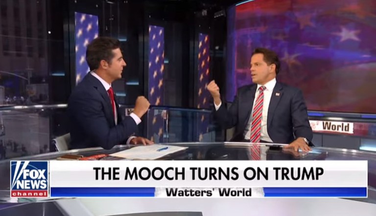 Jesse Watters and Anthony Scaramucci are seen.