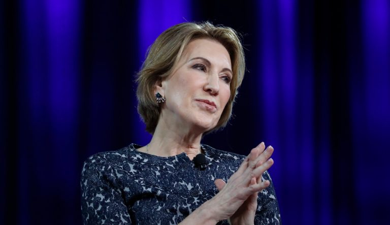 Carly Fiorina speaks at the Conservative Political Action Conference, Friday, Feb. 24, 2017, in Oxon Hill, Md.