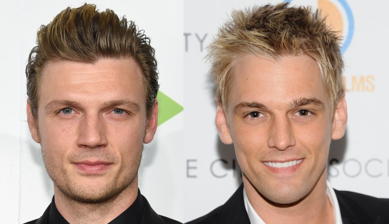 Brothers Aaron and Nick Carter