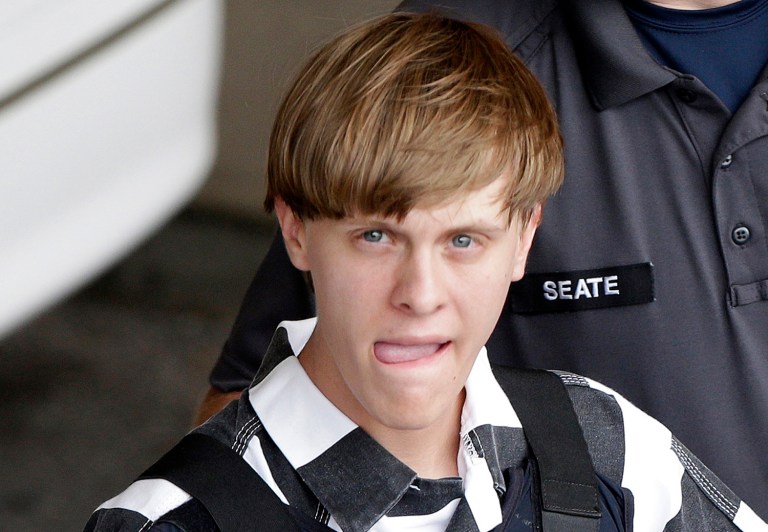 Charleston, S.C., shooting suspect Dylann Roof pleaded guilty to state murder charges Monday, leaving him to await execution in a federal prison and sparing his victims and their families the burden of a second trial. (AP Photo/Chuck Burton, File)