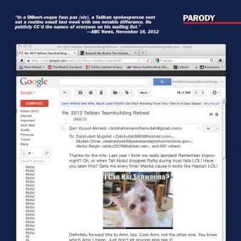 A revealing email from the Taliban
