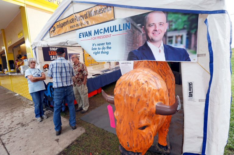 In the states where Evan McMullin has qualified to be for the ballot this fall, including Minnesota and Iowa, he has named Nathan Johnson as his running mate. (AP Photo)