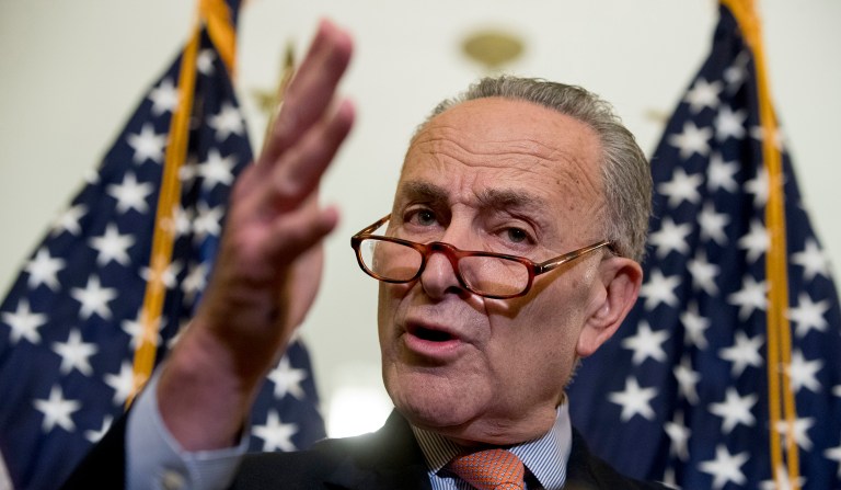 Senate Minority Leader Chuck Schumer has said that Democrats would block the passage of Alexander-Murray if the tax bill keeps the Obamacare provision, but other Democrats have sidestepped questions about whether that is their intention. (AP Photo/Andrew Harnik)