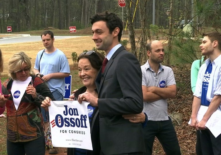 Democratic congressional candidate Jon Ossoff is currently the leading candidate in Georgia's 6th District but is not polling above 50 percent. (AP Photo/Alex Sanz)