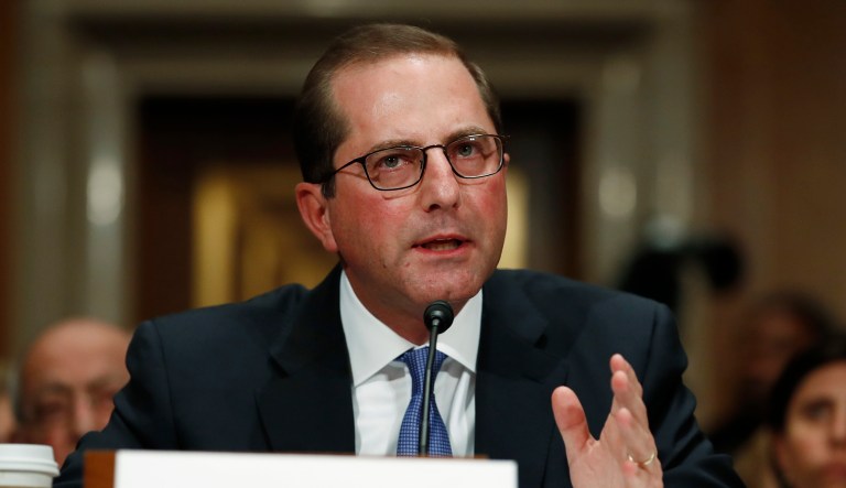 Senate Finance Committee Chairman Orrin Hatch, R-Utah, announced on Tuesday that Alex Azar (pictured above), President Trump's nominee to become Secretary of Health and Human Services, will be part of a hearing next week.