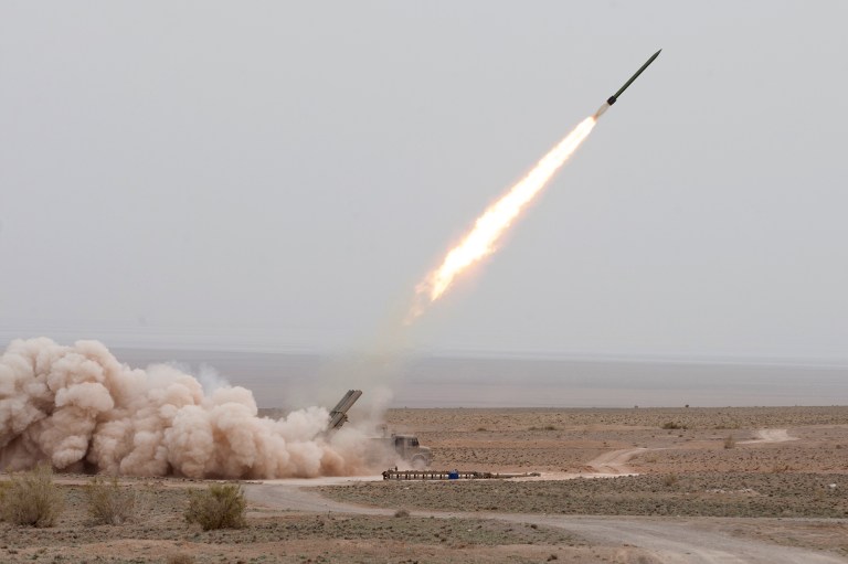 The State Department says Iran's apparent decision to test ballistic missiles on Tuesday is not a violation of the Iran nuclear agreement. (AP Photo/Hadi Yazdani)