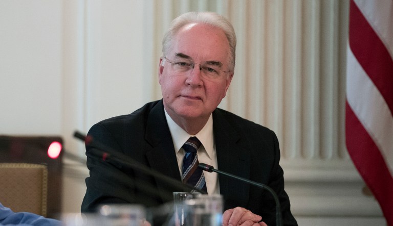 Price said he would reimburse the government for his own seats on private jets for domestic trips, amounting to approximately $52,000 out of the $400,000 total tab for private flights. (AP Photo/Carolyn Kaster)