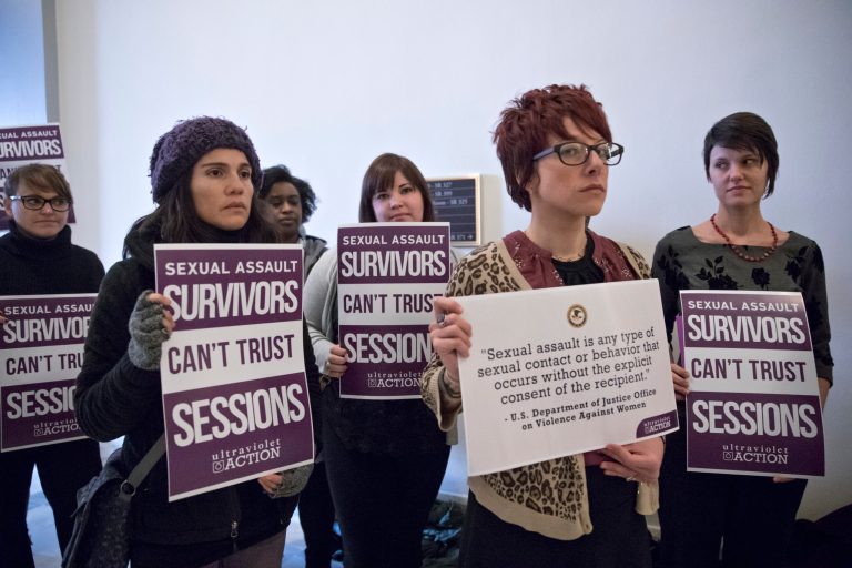 The Senate's confirmation Wednesday of Sen. Jeff Sessions, R-Ala., to be the next U.S. attorney general was met with anger and frustration from various civil righs groups. (AP Photo/J. Scott Applewhite)