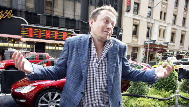 Elon Musk, the entrepreneurial tyro behind electric automaker Tesla Motors, is also the prime mover behind the Falcon9, the first privately funded and developed rocket used by NASA to deliver cargo to the International Space Station. (AP Photo) 