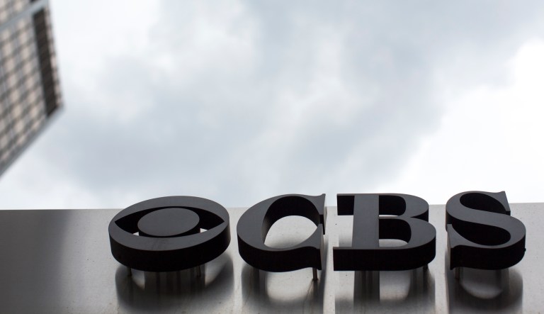 FILE - This May 10, 2017, file photo shows the CBS logo at their broadcast center in New York.