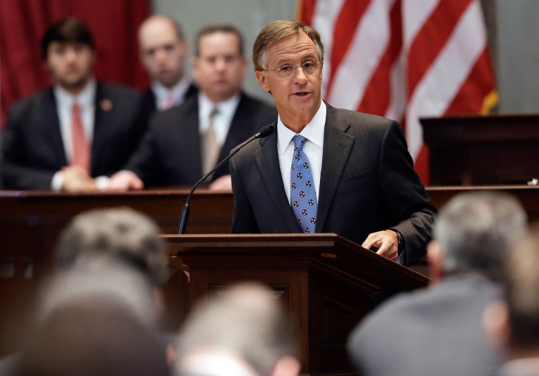 Gov. Bill HaslamÂ announced Monday that his state has reached a deal to expand Medicaid under Obamacare.Â (AP Photo/Mark Humphrey)