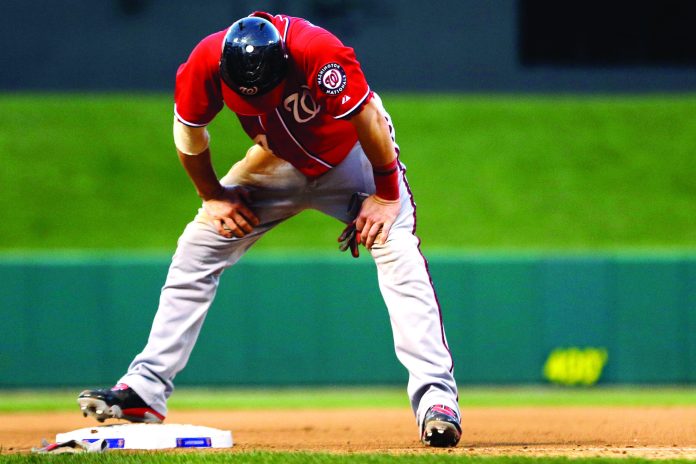 Jeff Roberson/AP
Washington Nationals rookie Bryce Harper has just one hit in 10 at-bats in the first two games of the National League Division Series against the St. Louis Cardinals. 