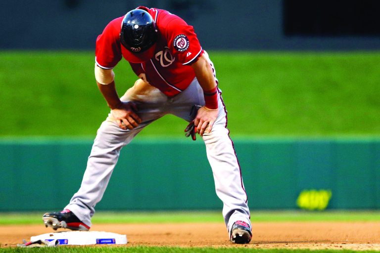 Jeff Roberson/AP
Washington Nationals rookie Bryce Harper has just one hit in 10 at-bats in the first two games of the National League Division Series against the St. Louis Cardinals. 