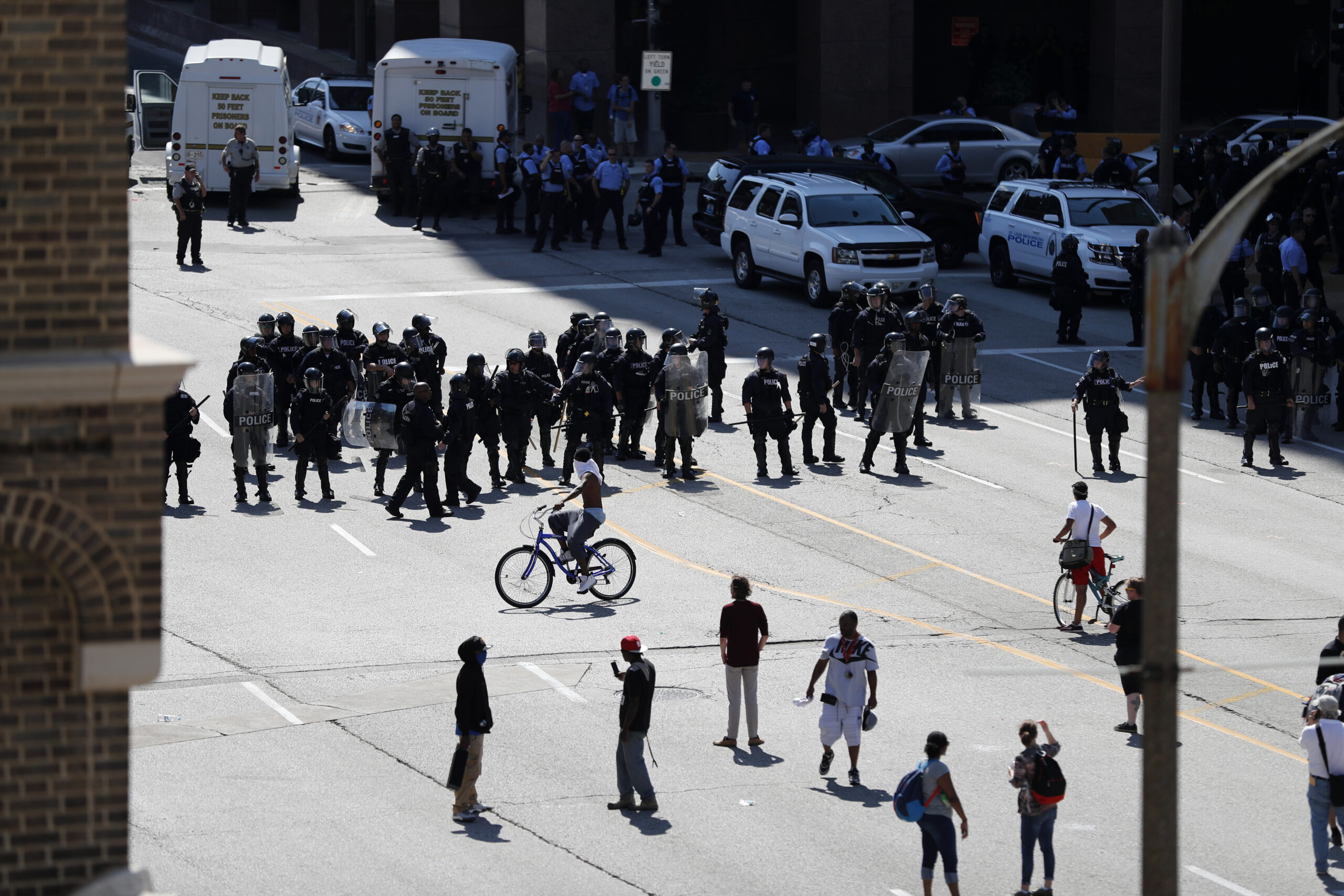 Woman knocked down by police in viral protest video charged with ‘interfering’