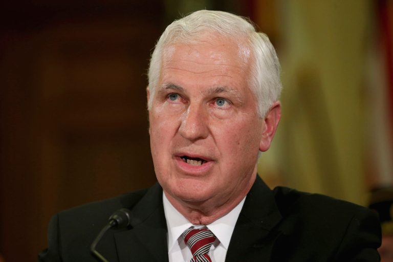 Richard Griffin, acting inspector general at the veterans' agency, is refusing to turn over the draft of the VA report. (Getty images/Chip Somodevilla)