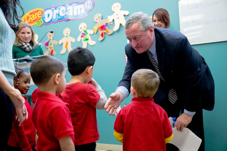 Philadelphia Mayor Jim Kenney is asking for a soda tax to help fund initiatives including universal pre-K. (AP Photo/Matt Rourke)