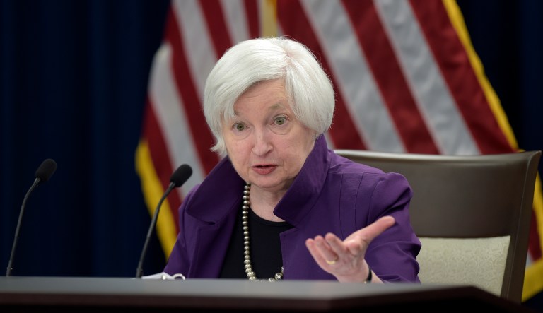 Federal Reserve Chair Janet Yellen speaks in Washington, Wednesday, June 14, 2017, to announce the Federal Open Market Committee decision on interest rates following a two-day meeting. The Federal Reserve has raised its key interest rate for the third time in six months, providing its latest vote of confidence in a slow-growing but durable economy. (AP Photo/Susan Walsh)