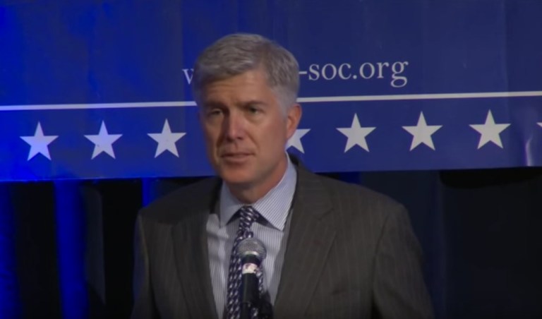 Judge Neil Gorsuch has made President Trump's short list of potential Supreme Court nominees. (Screenshot)