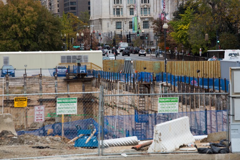 The construction site of the new National Museum of African American History and Culture (Graeme Jennings/Examiner)