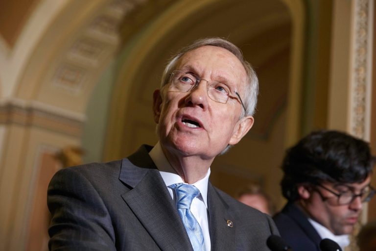With most senators already departed for their five-week summer break, Senate Majority Leader Harry Reid, D-Nev., quietly filed a motion Friday afternoon for a Sept. 8 procedural vote on the proposal. (AP/J. Scott Applewhite)